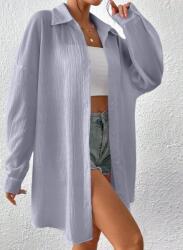 Shein Női Gombos Ing Szürke Casual 38-AS