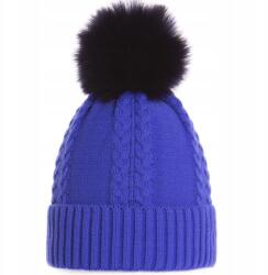 Majka Meleg Melegítő Női Téli Sapka Pompon Búzavirág Lengyel Termék