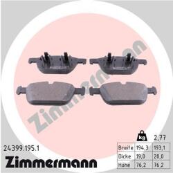 ZIMMERMANN Set placute frana ZIMMERMANN 24399.195. 1 (24399.195.1)