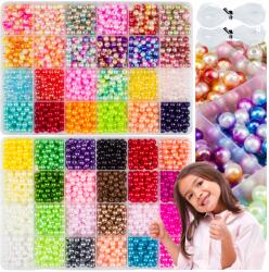  Karkötő készítő szett Nagy Gyöngyök Zsinór Ajándék Gyerekeknek (FR0005-C)