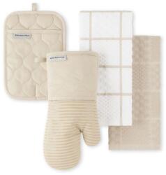 KitchenAid Onion Quilt KT OM PH Prosop de bucatarie, manusa de cuptor si set de suporturi pentru oale, milkshake (ST017610TDKA 1BN)