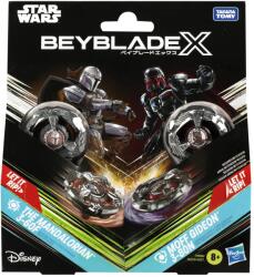 Bey Blade Beyblade X Star Wars Pachet Duo The Mandalorian 3-60f Si Moff Gideon 3-80n (g0279_f9589)