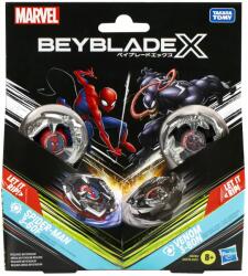 Bey Blade Beyblade X Marvel Set Duo Spider Man 3-60f Si Venom 3-80n (g0278_g0288) Figurina