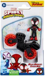 Spider-Man Spiderman Set Motocicleta Si Figurina Miles Morales Spider Man 6cm (f3714_f4002) Figurina