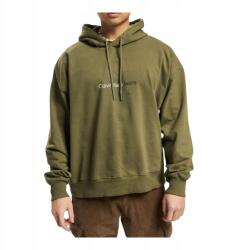 Calvin Klein Férfi pulóver Calvin Klein Jeans J30J321543 LB6 Washed Hoodie Olíva zöld Méret S (J30J321543 LB6)
