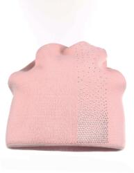 Majka Női Sapka Beanie Strasszos Téli Púderrózsaszín (D-11 PUDROWY RÓŻ)