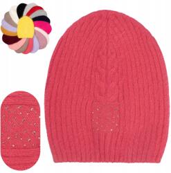 Majka Női Gyapjú Téli Sapka 50% Angora Lengyel Márka Majka Korall (Czapka Zaynur H 916 koralowa 46377)