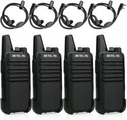 Retevis RT622 Walkie Talkie, Rövidhullámú adóvevő fejhallgatóval, PMR446 (A9121HX2-C9158AX4)