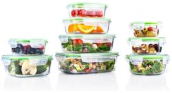 Alpina Üveg étkezési üveg gyertyával, 18 db-os készlet (267770)