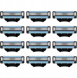  12 db Gillette Mach 3 Pengék Borotvabetétek Cserélhető MACH3 (WKŁADY OSTRZA NOŻYKI MACH3 20 SZT)