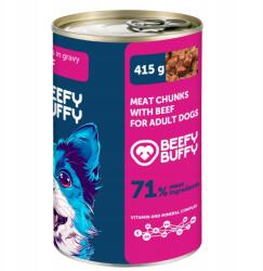 Beefy buffy - Húsos marhahús darabok szaftban 68% hústartalom 415g
