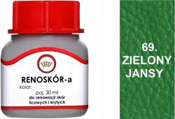  Világos Zöld Renoskór Festék Bőr Felújításhoz, Fényes Bőrökhöz És Lakkozott Felületekhez 30 (Lakier RENOSKÓR do renowacji skóry naturalnej)