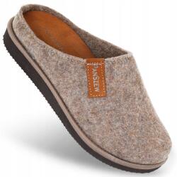 PanSzew Férfi Papucs Filc Meleg Otthoni Papucsok Lábbelik 40-46 PanSzew (Kapcie Męskie Skórzane Wełniane Ocieplane 45)