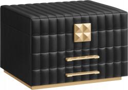 SONGMICS Ékszerdoboz fiókokkal Deson 24 cm fekete (JBC183B01)