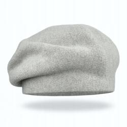 Majka Téli Elegáns Melegítő Stílusos Női Sapka Télre 70% Gyapjú Szürke