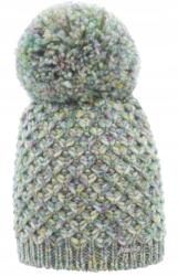 Majka Gyapjú Női Téli Sapka Pompon Gyapjú 30% Pasztell Zöld (H-10)