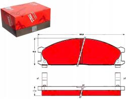 TRW GDB766 Fékbetét készlet