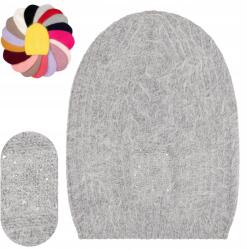 Majka Női Gyapjú Téli Sapka 50% Angora Lengyel Márka Majka Fehér (Czapka Zaynur H 903 szara 46377)