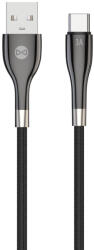 Forever Sleek USB-A - Type-C kábel 3A 1m - fekete