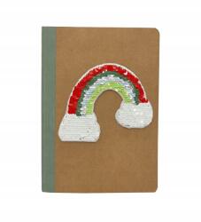 Tchibo Jegyzettömb vonalas füzet flitterekkel A5 180 oldal