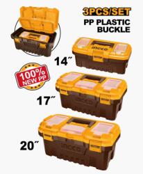 INGCO Set de 3 cutii pentru depozitare si transport scule (PBXK0301) Cleste