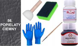  Sötét Hamus Színű festék sima bőrre Wilbra Lak G10-01 eltávolító szett (Zestaw Farba RENOSKÓR do skóry ZMYWACZ Gąbka)