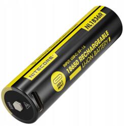 NITECORE Lítium akkumulátor Li-Ion 18650 Nitecore NL1836R 3, 6V (3600mAh, Usb-c), 1 db (NL1836R)