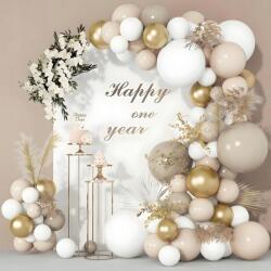 Arany lufi dekoráció Girland 185 db, kész szett