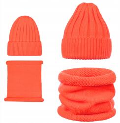 Majka Kémény Sapka Cső Szett Női Szett 10% Gyapjú Narancs Narancssárga (D36-181-UNI)