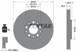 TEXTAR Disc frana TEXTAR 92293903 (92293903)