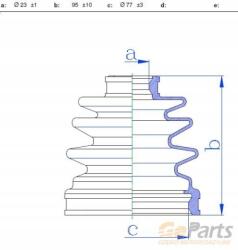 JPN 60P3005JPN Belső Csukló Gumivédő
