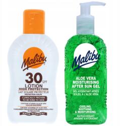 Malibu SPF30 Vízálló Balzsam 200ml Aloe Napozás utáni Gél 200ml