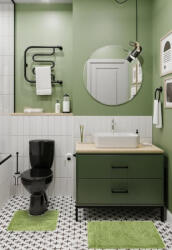 Set Baie Set 2 Covorase Baie, Antiderapante, Flora Verde 2510 (8680318025005) Covor baie