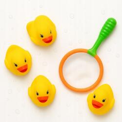 4 db-os sárga fürdőkacsa szett Art Gang tejszínhálóval (MD1039)