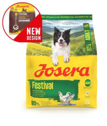 Josera Festival kutyatáp lazaccal-csirkével és finom mártással válogatós kutyáknak 5x900g - pegazusallatpatika