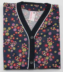  Háztartási ruha rövid ujjú fürdőköpeny gombok Nagy plus size 6XL (100 wzór 2)