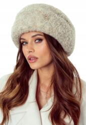 Majka Elegáns Meleg Téli Sapka Női Téli Bélelt Bézs