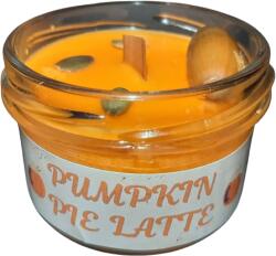 Candelis Lumânare parfumată PUMPKIN PIE LATTE - Dovleac copt, Cafea, Scorțișoară, Vanilie, 80g