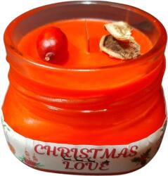 Candelis Lumânare parfumată CHRISTMAS LOVE - Mar copt, Scortisoara, Sirop de artar, Lamaie, 80g