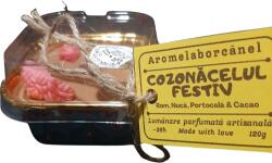 Candelis Lumânare parfumată Cupcake, COZONĂCELUL FESTIV - Rom, Nucă, Portocală, Cacao
