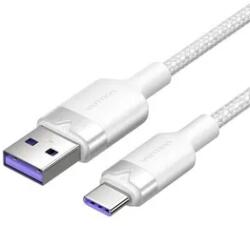 Vention Cablu USB 2.0 A la USB-C 6A 1M alb