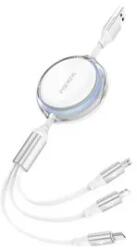 FONENG Cablu 3-in-1 1.1M alb
