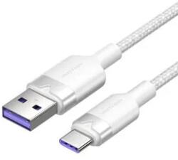 Vention Cablu USB 2.0 A la USB-C 6A 2M alb