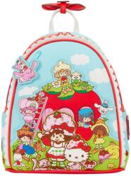 Loungefly Rucsac parfumat 26 cm Hello Kitty Friends x Strawberry Shortcake