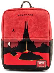 Loungefly Rucsac Star Wars: Mustafar, Loungefly, Piele ecologica, 24x31x13 cm, Rosu/Negru Geanta, rucsac laptop