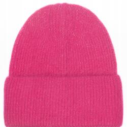 Majka Rózsaszín Női Téli Gyapjú Sapka Lengyel Márka 60% Angora (Czapka Sirma (fl.) SD09 malinowa 49217)