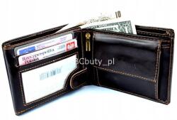  Fekete, Elegáns Férfi Pénztárca Fiataloknak, Vízszintes Wild Things Only (HIGH QUALITY CLASSIC LEATHER MEN WALLET Black)