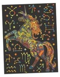 Colorvelvet Bársony Kifestőkönyv Colorvelvet 47X35 CM Unikornis Égbolt 12 Filctoll (8024238555509)