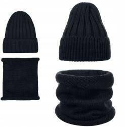 Majka Kémény Sapka Cső Szett Női Szett 10% Gyapjú Fekete (D36-132-UNI)