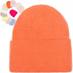 Majka Női Téli Gyapjú Sapka Lengyel Márka Bélelt 60% Angora Narancssárga (Czapka Heidi (polar) SD31 marchewka 46786)